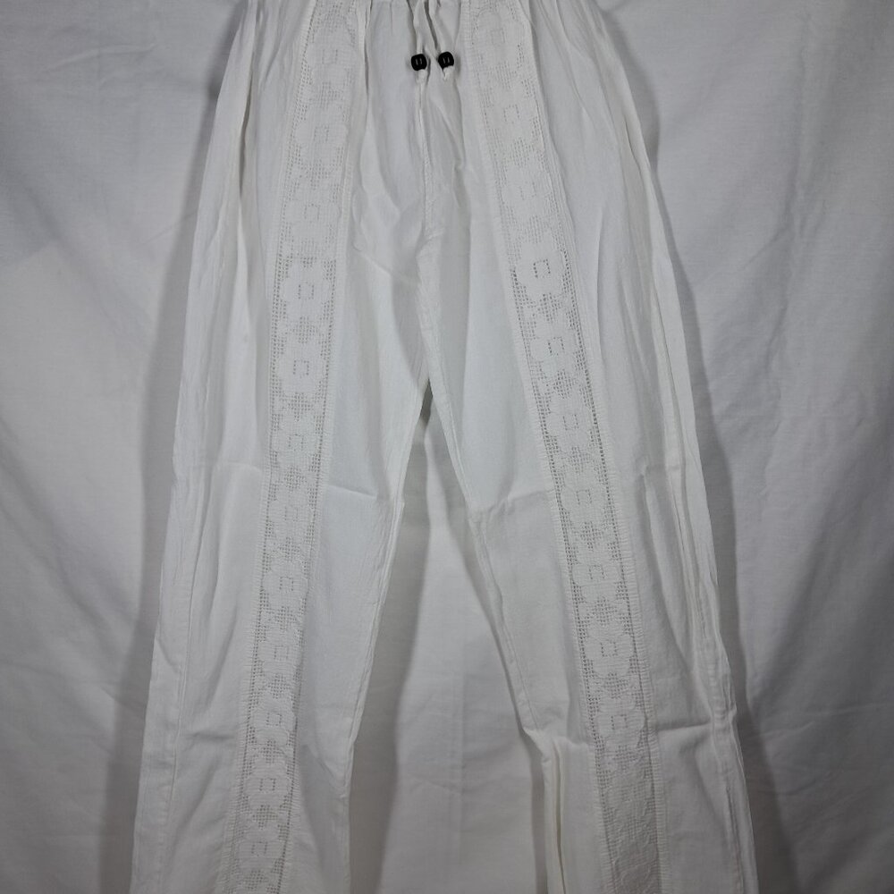 NWT's Seaspice Resort Magnolia White Small 100% Peruvian Cotton Pants
